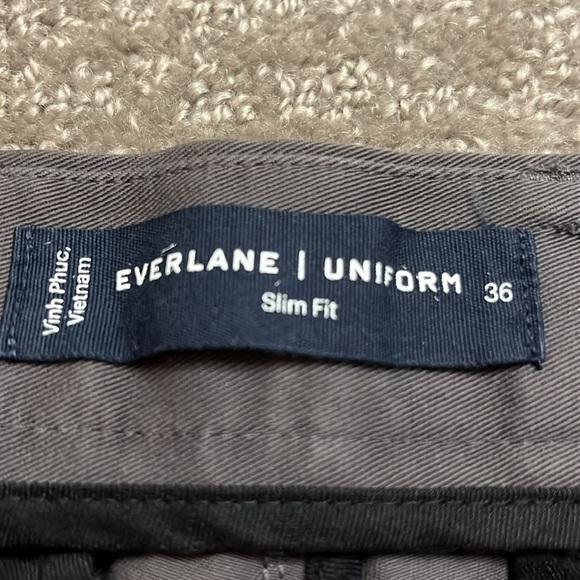 NWT Everlane Men’s The 7” Slim Fit Performance Chino Short in Gray Size 36 - Picture 5 of 9